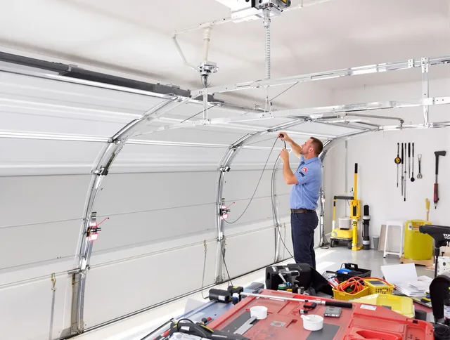 Garage door cable repair service by Rancho Palos Verdes Garage Door Repair in Rancho Palos Verdes