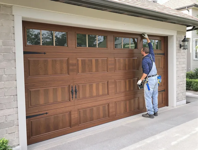 Custom garage door showcase by Rancho Palos Verdes Garage Door Repair in Rancho Palos Verdes