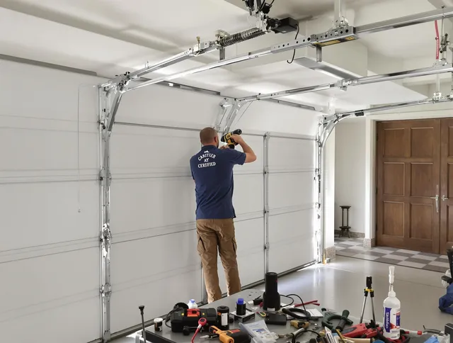Rancho Palos Verdes Garage Door Repair certified technician performing precision garage door repair in Rancho Palos Verdes