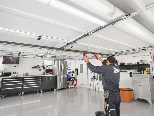 Overhead garage door repair service by Rancho Palos Verdes Garage Door Repair in Rancho Palos Verdes