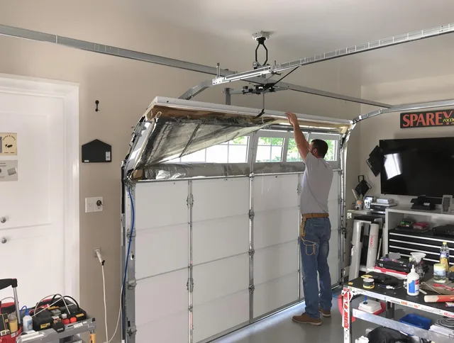 Garage door section replacement by Rancho Palos Verdes Garage Door Repair in Rancho Palos Verdes